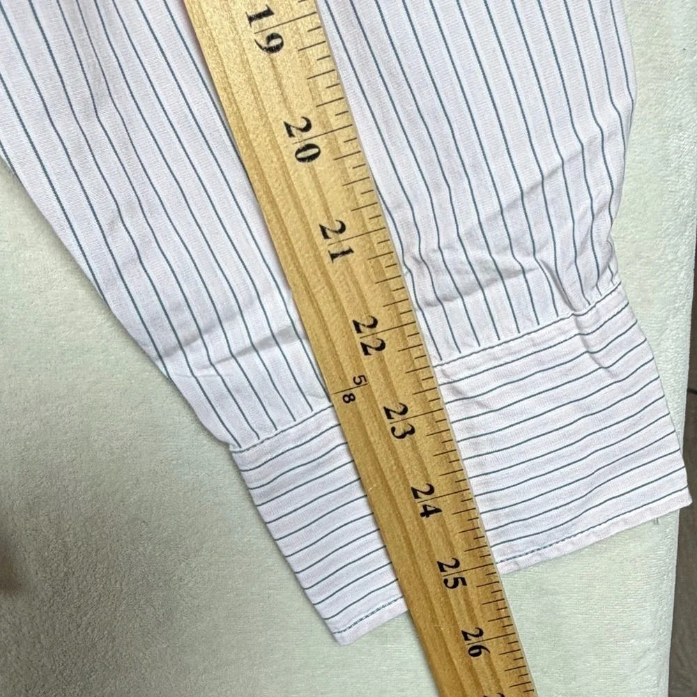 NWT J. Crew Men's Large Slim Untucked Short Purple Striped Casual Shirt - Picture 6 of 10